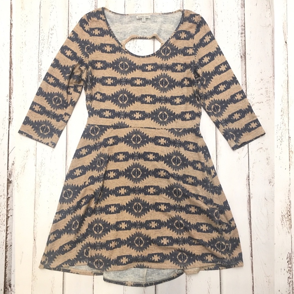 CR | Aztec Print Skater Dress